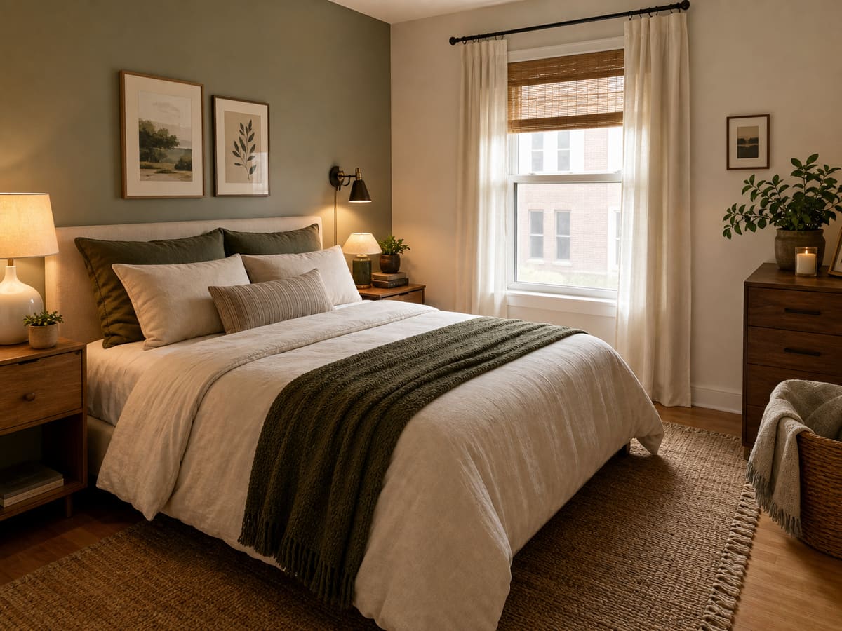 Renter-friendly bedroom refresh concept